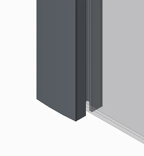 Шторки скляні на ванну Koer SR BS04-95x140-TR-07 прозоре скло 6мм, графіт (KR5404)