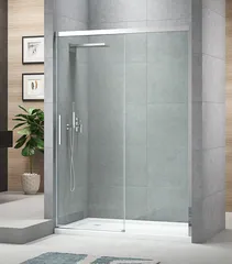 Двері в нішу Koer SR SD05-140x200-TR-01 прозоре скло Easy Clean 6мм, хром (KR5406)