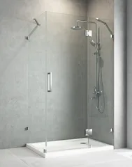 Бічна стінка до кабіни Koer SR SW04-90x200-TR-01 прозоре скло Easy Clean 10мм, хром (KR5390)