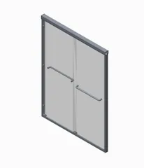 Двері в нішу Koer SR SD03-140x200-TR-01 прозоре скло Easy Clean 8мм, хром (KR5385)