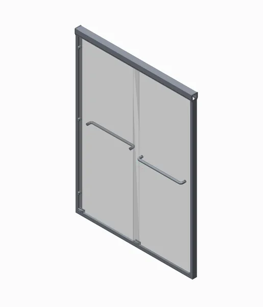Двері в нішу Koer SR SD03-140x200-TR-01 прозоре скло Easy Clean 8мм, хром (KR5385)