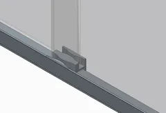 Двері в нішу Koer SR SD03-140x200-TR-01 прозоре скло Easy Clean 8мм, хром (KR5385)