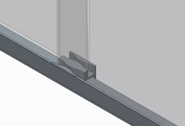Двері в нішу Koer SR SD03-140x200-TR-01 прозоре скло Easy Clean 8мм, хром (KR5385)