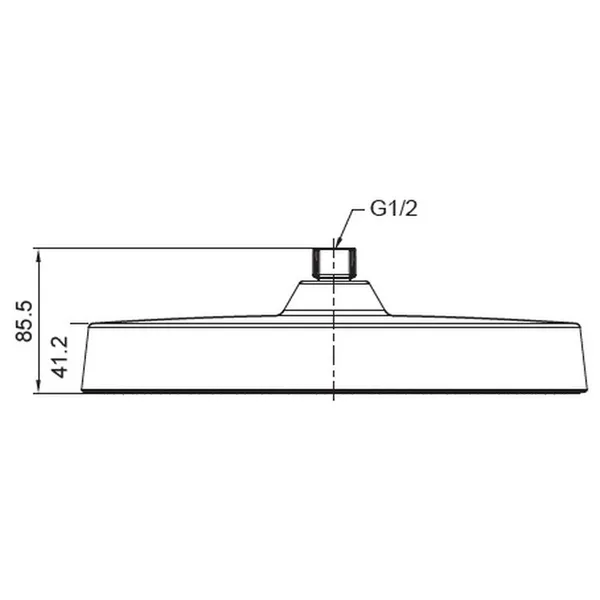 Лійка для душу стельова Koer KP-0403-05-OH 300мм (KR4994)