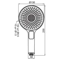Лійка для душу Koer KP-0403-07 (3 функції) (KR4997)