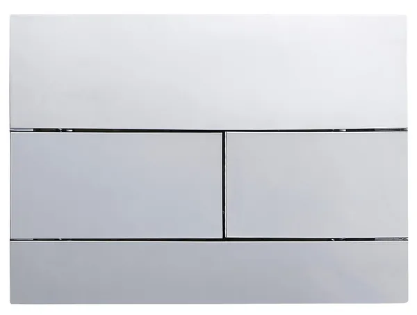 Панель змиву Koer KT-0603-01 240x160x10mm пластикова, кнопка лінійна (колір хром) (KR5319)