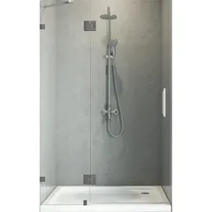 Двері в нішу Koer SR SD04-120x200-TR-07 прозоре скло Easy Clean 10мм, графіт (KR5388)