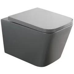 Унітаз підвісний Mixxus Premium QUADRO-0305-R GRAY 510x350x345mm система змиву RIMLESS (MP6656)