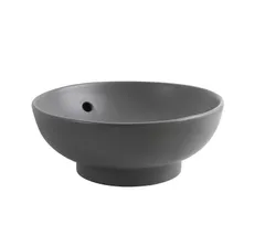 Раковина накладна Mixxus Premium TOPPER-0201 GRAY 410x410x165mm з переливом (MP6649)