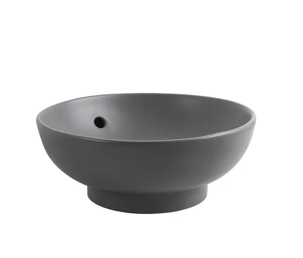Раковина накладна Mixxus Premium TOPPER-0201 GRAY 410x410x165mm з переливом (MP6649)