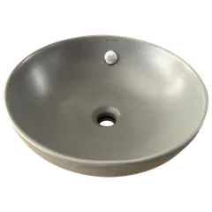 Раковина накладна Mixxus Premium TOPPER-0201 GRAY 410x410x165mm з переливом (MP6649)