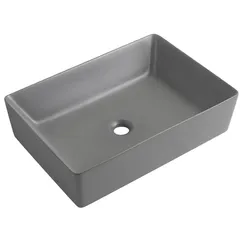 Раковина накладна Mixxus Premium QUADRO-0108 GRAY 550x390x145mm (MP6652)