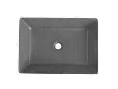 Раковина накладна Mixxus Premium QUADRO-0108 GRAY 550x390x145mm (MP6652)