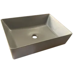 Раковина накладна Mixxus Premium QUADRO-0108 GRAY 550x390x145mm (MP6652)