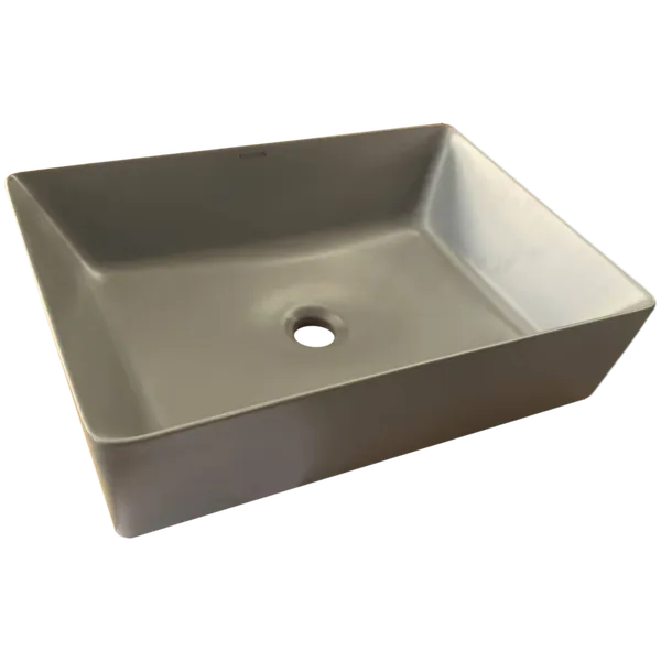 Раковина накладна Mixxus Premium QUADRO-0108 GRAY 550x390x145mm (MP6652)