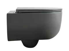 Унітаз підвісний Mixxus Premium TOPPER-0303-R GRAY 495x370x350mm система змиву RIMLESS (MP6657)