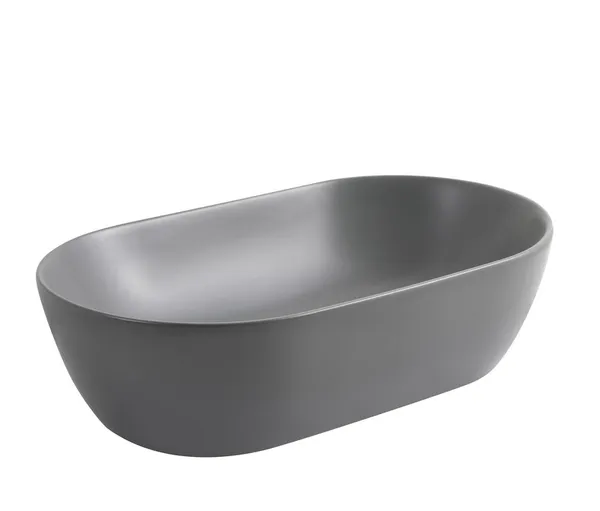 Раковина накладна Mixxus Premium ELLIPSE-0109 GRAY 500x300x140mm (MP6653)