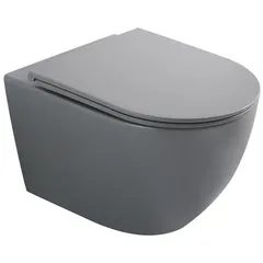 Унітаз підвісний Mixxus Premium ELLIPSE-0308-T3 GRAY 490x360x360mm система змиву TORNADO 3.0 (MP6654)