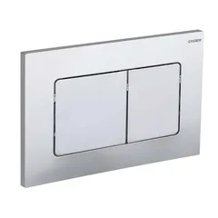 Панель змиву Koer KT-0602-01 240x160x10mm пластикова, кнопка квадратна (колір хром) (KR5178)