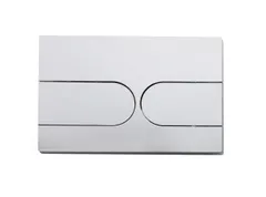 Панель змиву Koer KT-0604-01 240x160x10mm пластикова, кнопка закруглена (колір хром) (KR5323)