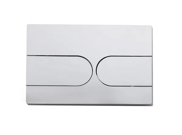 Панель змиву Koer KT-0604-01 240x160x10mm пластикова, кнопка закруглена (колір хром) (KR5323)