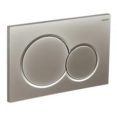 Панель змиву Koer KT-0601-14 240x160x10mm пластикова, кнопка кругла (колір сатин) (KR5177)