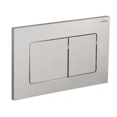 Панель змиву Koer KT-0602-02 240x160x10mm з нержавіючої сталі, кнопка квадратна SUS304 (KR5179)