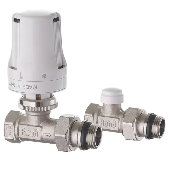 Комплект для підключення радіатора Roho R5161-050K - 1/2" прямий (антипротікання) (RO0119)