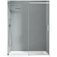 Двері в нішу Koer SR SD02-120x200-TR-01 прозоре скло Easy Clean 8мм, хром (KR5384)