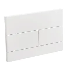 Панель змиву Koer KT-0603-03 240x160x10mm пластикова, кнопка лінійна (колір білий) (KR5318)