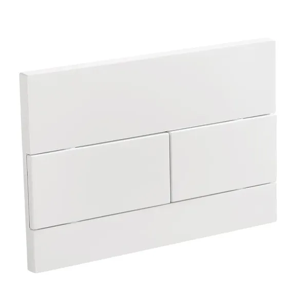 Панель змиву Koer KT-0603-03 240x160x10mm пластикова, кнопка лінійна (колір білий) (KR5318)