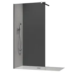Душова перегородка Koer SR SP01-90x200-TR-01 Walk-In прозоре скло Easy Clean 8мм, хром (KR5392)