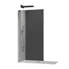 Душова перегородка Koer SR SP02-100x200-TR-01 Walk-In прозоре скло Easy Clean 8мм, хром (KR5395)