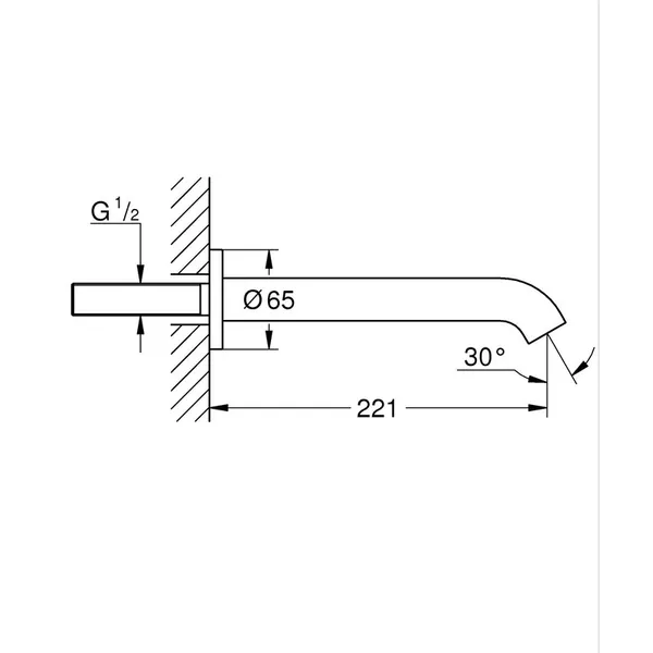 Вилив для ванни Grohe Essence (13449001)