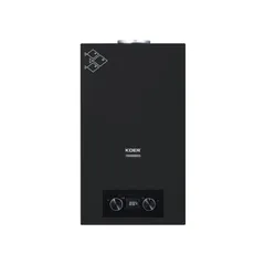 Газова колонка Koer KWH.G0110 BLACK димохідна 10 л/хв, колір чорний (KR5554)