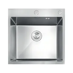 Мийка з нержавіючої сталі MIXXUS MH5050 DECOR NANO-SILVER (3.0/0.8) колір нержавійка (MI7040)