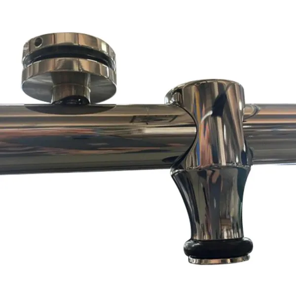 Двері в нішу Koer SR SD06-140x220-TR-01 прозоре скло Easy Clean 8мм, хром (KR5368)
