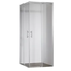 Душова кабіна без піддону Koer SR SC03-90x90x200-TR-01 прозоре скло Easy Clean 6мм, хром (KR5356)