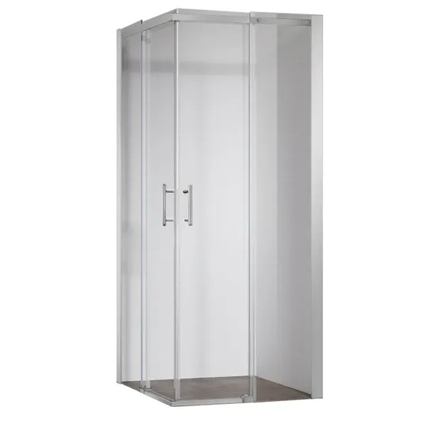 Душова кабіна без піддону Koer SR SC03-90x90x200-TR-01 прозоре скло Easy Clean 6мм, хром (KR5356)