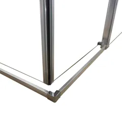 Душова кабіна без піддону Koer SR SC03-90x90x200-TR-01 прозоре скло Easy Clean 6мм, хром (KR5356)