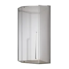 Душова кабіна без піддону Koer SR SC06-100x100x200-TR-01 прозоре скло Easy Clean 8мм, хром (KR5365)
