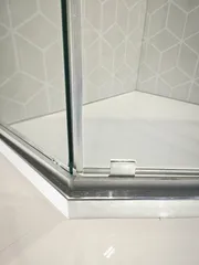 Душова кабіна без піддону Koer SR SC06-90x90x200-TR-01 прозоре скло Easy Clean 8мм, хром (KR5364)
