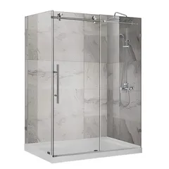 Душова кабіна без піддону Koer SR SC07-120x90x200-TR-01 прозоре скло Easy Clean 8мм, хром (KR5370)