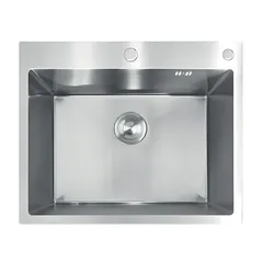 Мийка з нержавіючої сталі MIXXUS MH6050 DECOR NANO-SILVER (3.0/0.8) колір нержавійка (MI7043)
