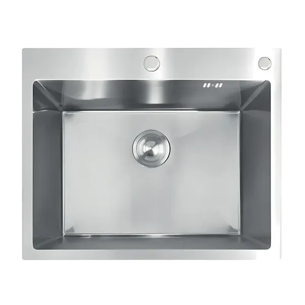 Мийка з нержавіючої сталі MIXXUS MH6050 DECOR NANO-SILVER (3.0/0.8) колір нержавійка (MI7043)
