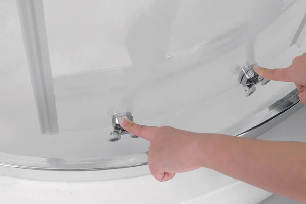 Душова кабіна без піддону Koer SR SC04-100x100x195-TR-01 прозоре скло Easy Clean 5мм, хром (KR5361)