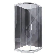 Душова кабіна без піддону Koer SR SC04-90x90x195-TR-01 прозоре скло Easy Clean 5мм, хром (KR5360)