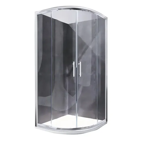 Душова кабіна без піддону Koer SR SC04-90x90x195-TR-01 прозоре скло Easy Clean 5мм, хром (KR5360)