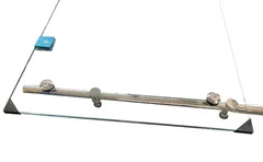 Двері в нішу Koer SR SD06-120x220-TR-01 прозоре скло Easy Clean 8мм, хром (KR5367)