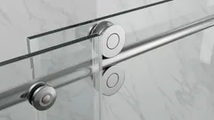Двері в нішу Koer SR SD06-120x220-TR-01 прозоре скло Easy Clean 8мм, хром (KR5367)